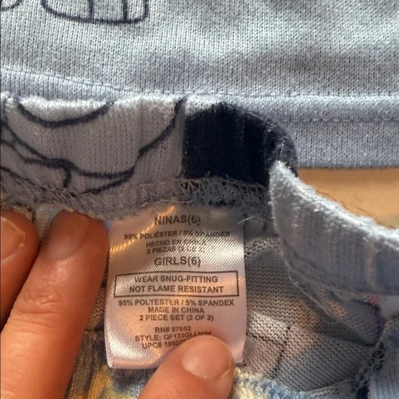 Blue Kids Pajama Set with Character Print 💜 - Picture 2 of 7